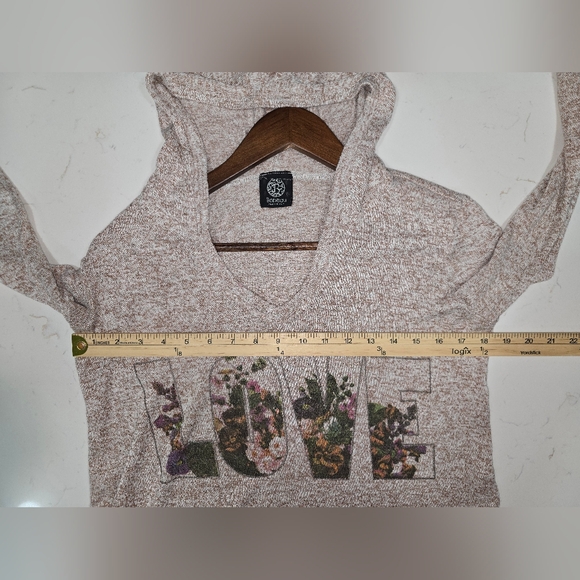 Bobeau Women's Hoodie Blouse Made In USA W/ LOVE Size Med - Picture 9 of 10